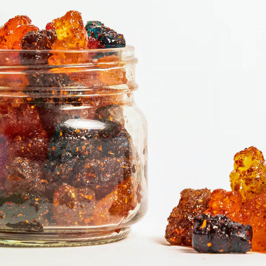 Dulces Enchilados - Gummy Bears Enchilados- Gushers Enchilados- fruit gushers- dulces enchilados- mexican candy- pica pica- chamoy candy- chamoy pickle kit- viral tiktok- tiktok candy- tiktok pickle kits- fruit gushers enchilados- tajin- lucas- chamoy sauce- chamoy condiment- spicy candy- mexican candy