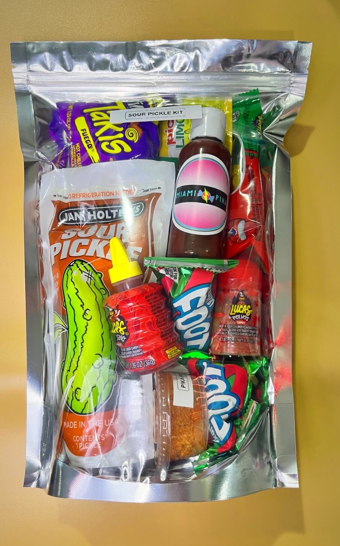 Chamoy Pickle Kit- Dulces Enchilados- Chamoy Candy- chamoy rim dip- sour pickle