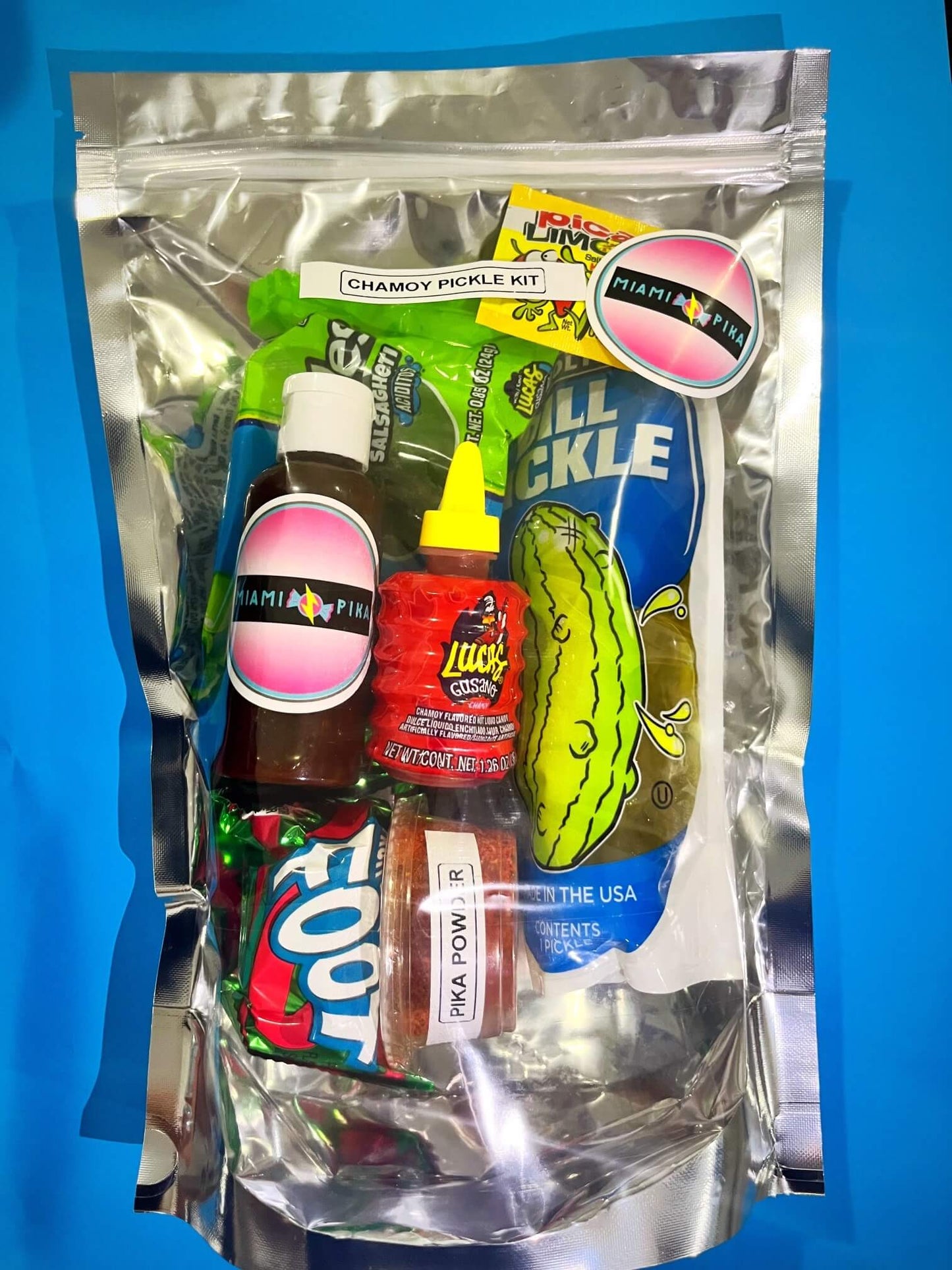 Original Chamoy Pickle Kit- Miami Pika- picapica- viral tiktok- tiktok pickle kit- chamoy pickle kit- pickle- chamoy rim dip- chamoy sauce- chamoy candy- tiktok pickle-viral pickle kit-dulces enchilados- mexican candy