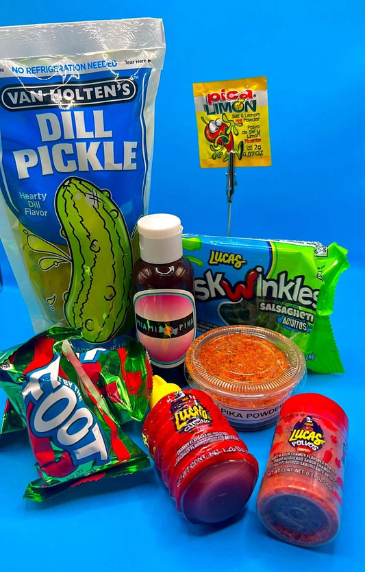 Original Chamoy Pickle Kit Miami Pika- picapica- viral tiktok- tiktok pickle kit- chamoy pickle kit- pickle- chamoy rim dip- chamoy sauce- chamoy candy- tiktok pickle-viral pickle kit-dulces enchilados- mexican candy